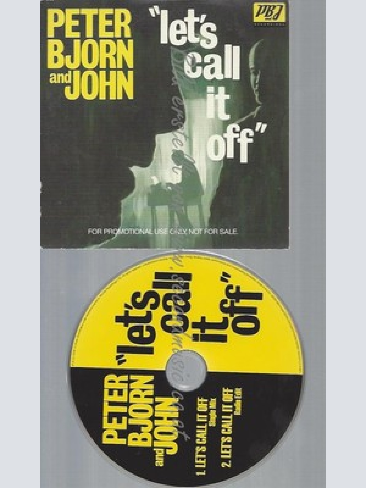 CD--CARDSLEEVE-PETER BJORN AND JOHN--LET'S CALL IT OFF--PROMO