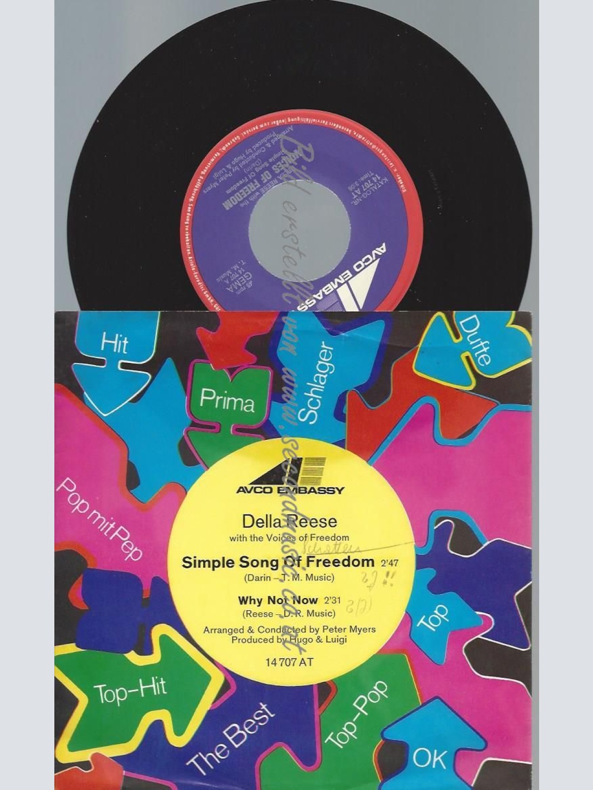 7"  Della Reese  – Simple Song Of Freedom