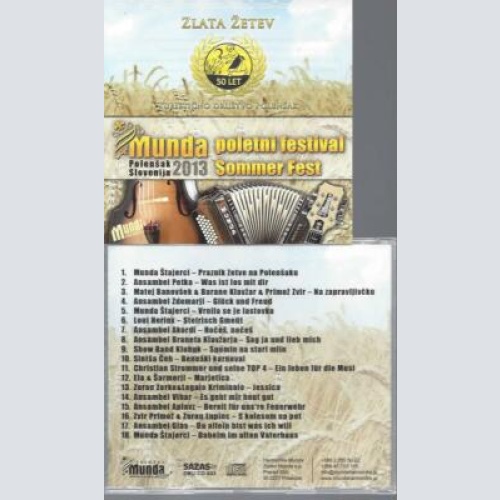 CD -Zlata Zetev  Munda Poletni Festival 2013