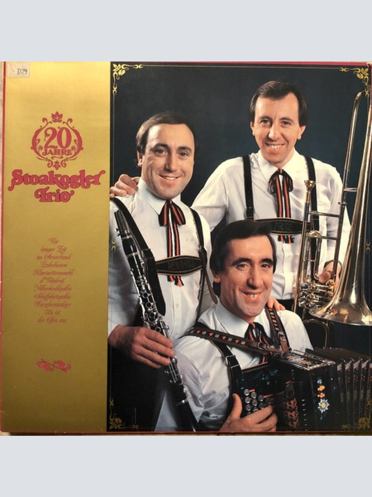 LP, Album Stoakogler Trio - 20 Jahre Stoakogler Trio