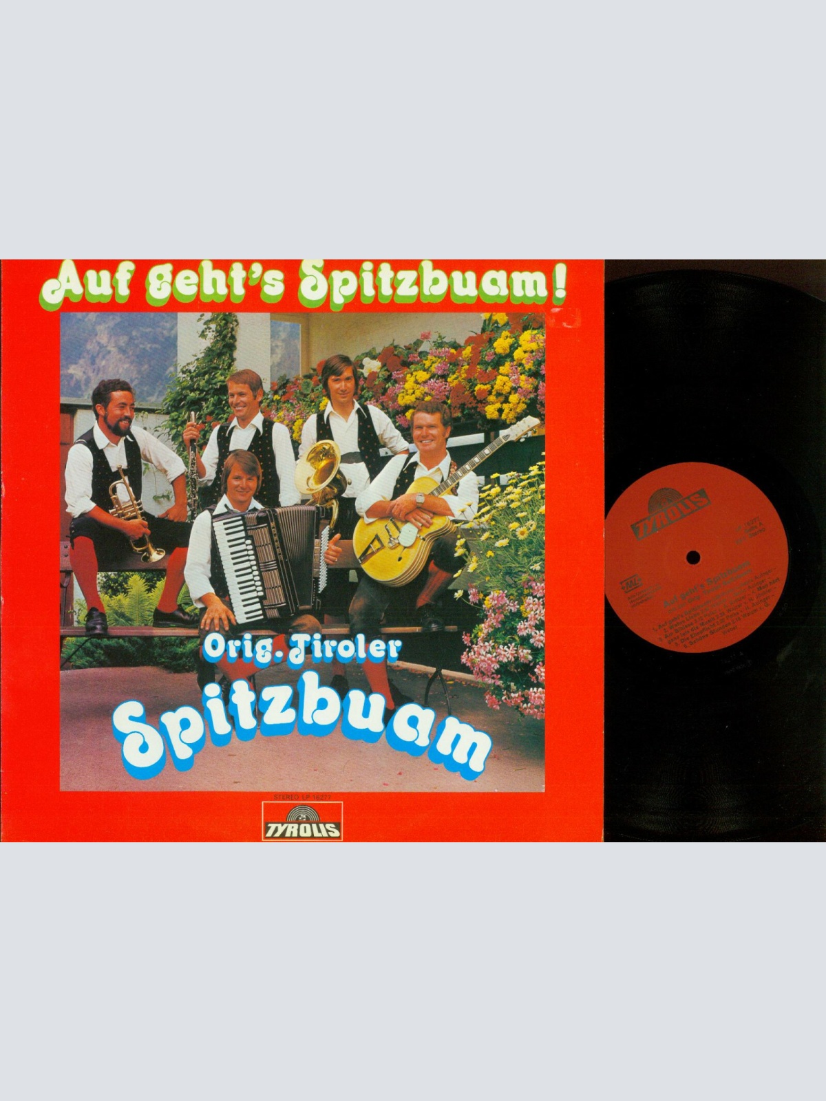 LP-- Orig. Tiroler Spitzbuam ‎– Auf Geht's Spitzbuam- NM