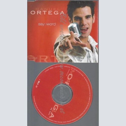PROMO CD--MANUEL ORTEGA --SAY A WORD -- 3TR