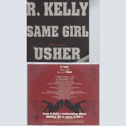 PROMO CD--R KELLY--USHER--SAME GIRL--2 TR