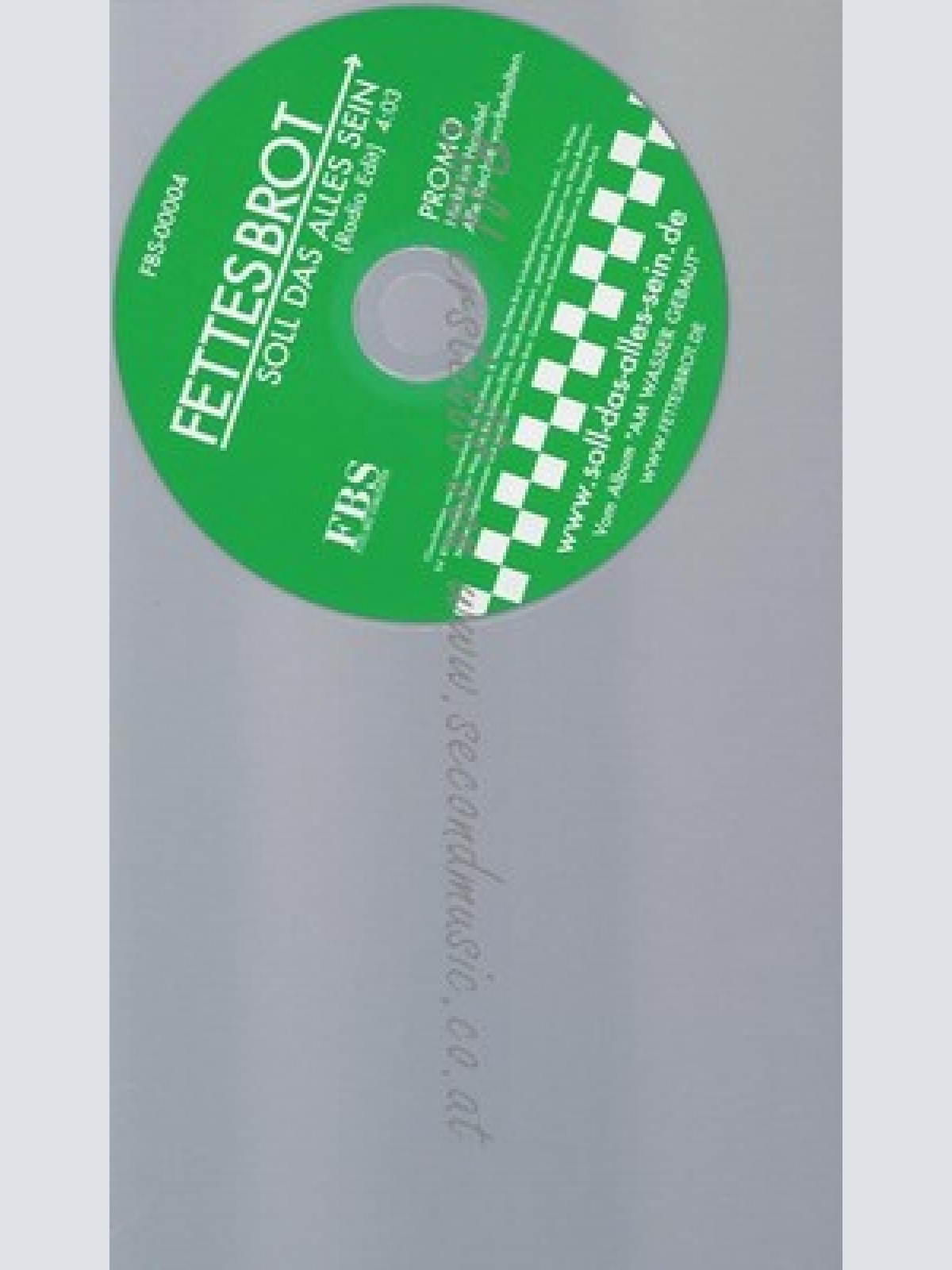 PROMO CD--FETTES BROT--SOLL DAS ALLES SEIN
