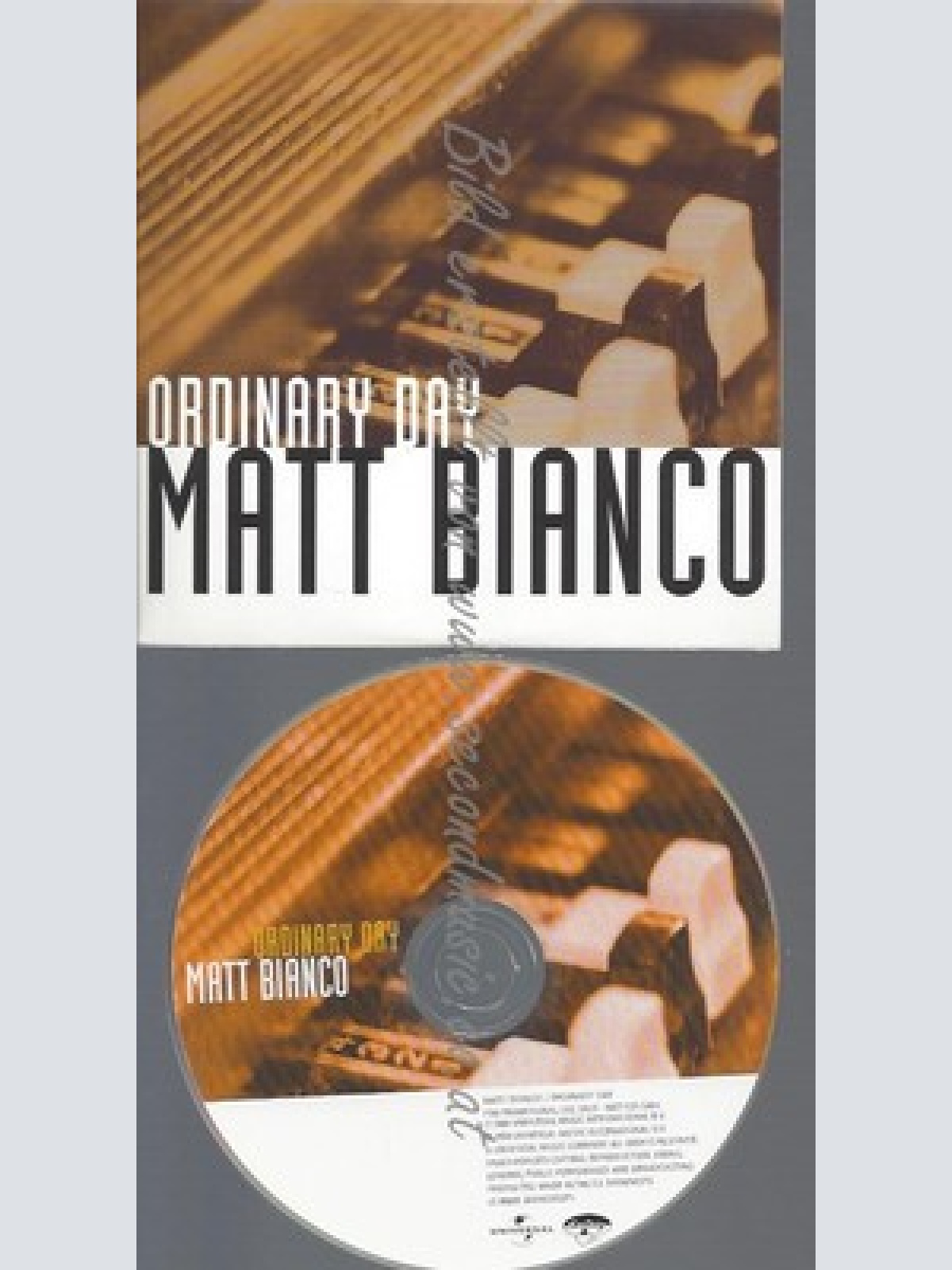 PROMO CD--MATT BIANCO--ORDINARY DAY--2TR