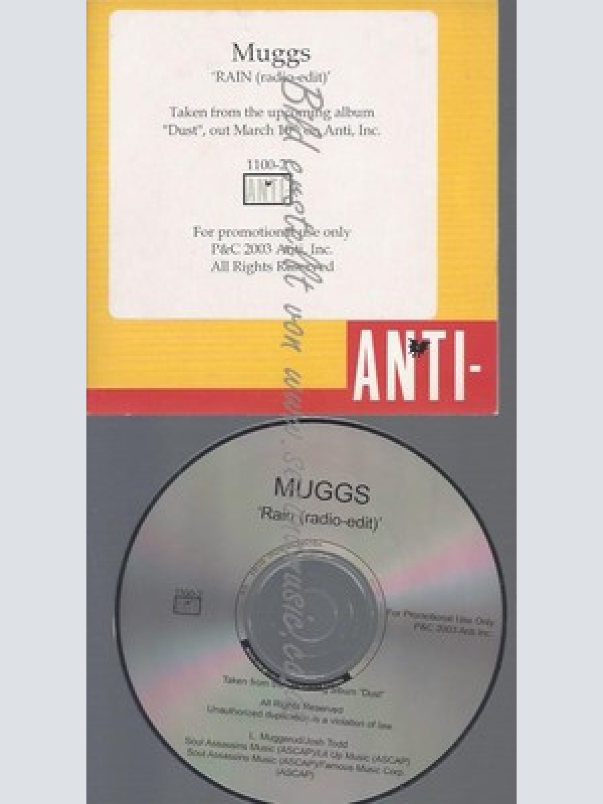 PROMO CD--MUGGS--RAIN--