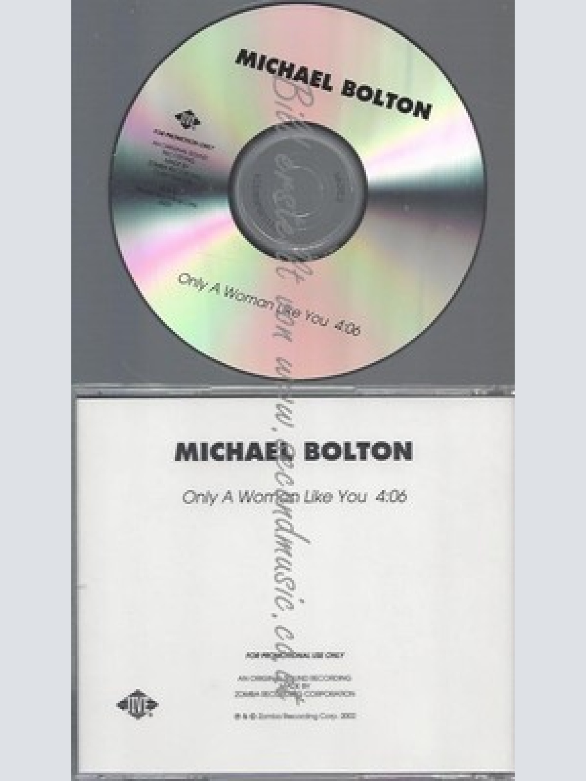 PROMO CD--MICHAEL BOLTON -- ONLY A WOMAN LIKE YOU --1TR