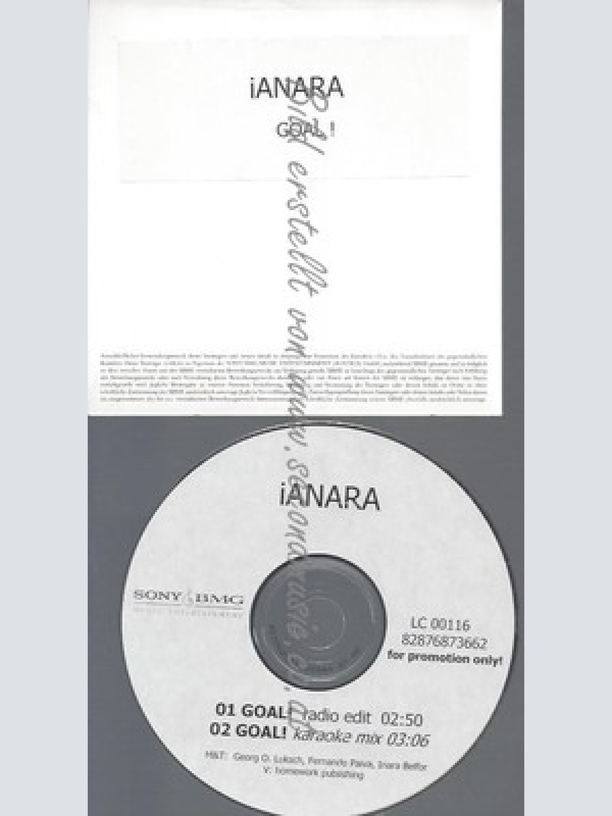 PROMO CD--IANARA--GOAL--2TR