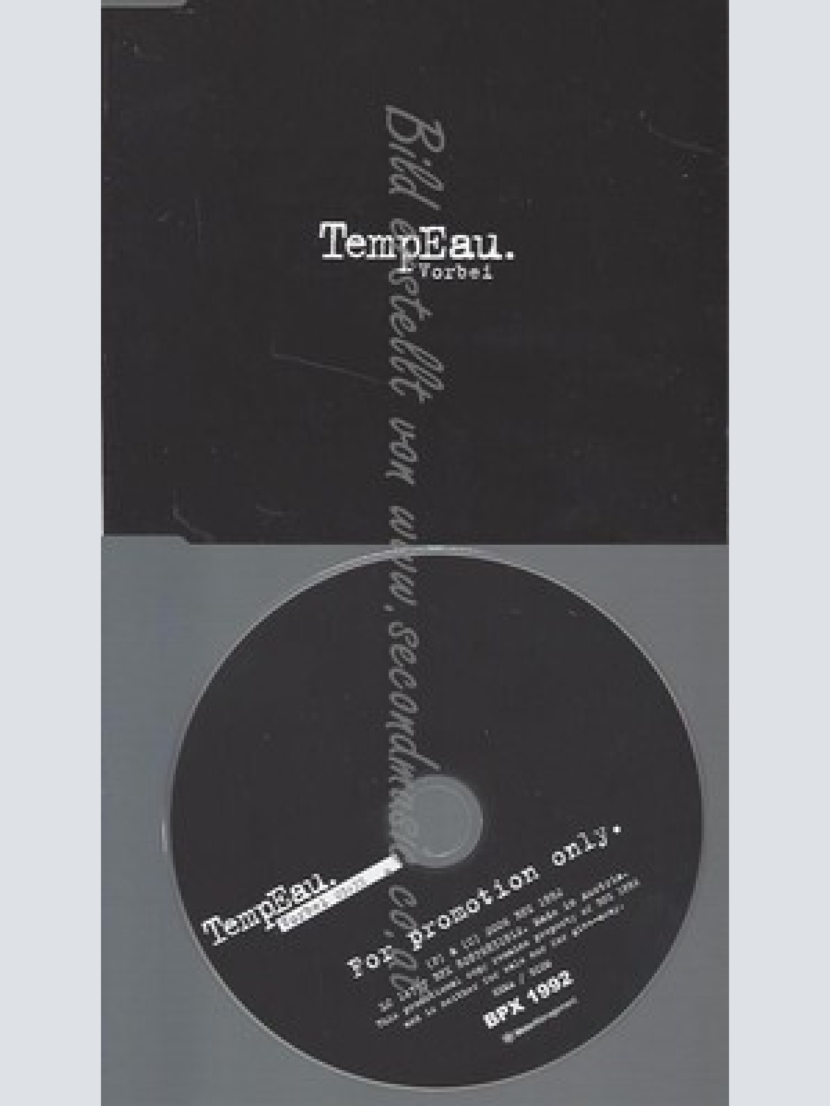 PROMO CD--TEMPEAU--VORBEI --1TR