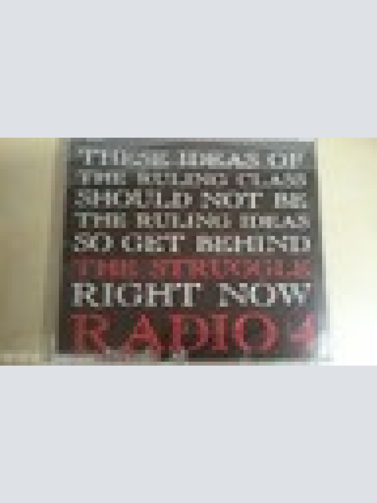 MAXI CD -RADIO 4--THE STRUGGLE--PROMO--1 TRACKS