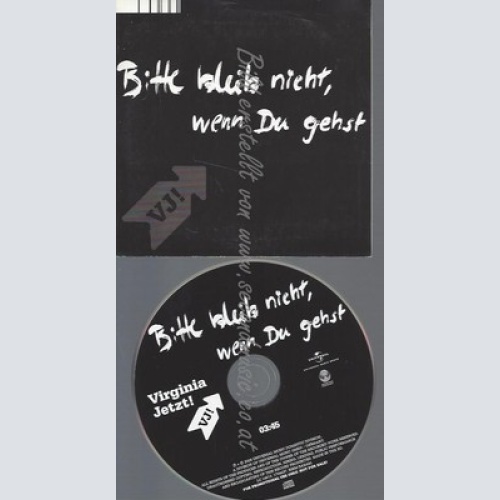 PROMO CD--VIRGINIA JETZT--BITTE BLEIB NICHT WENN DU GEHST--1TR