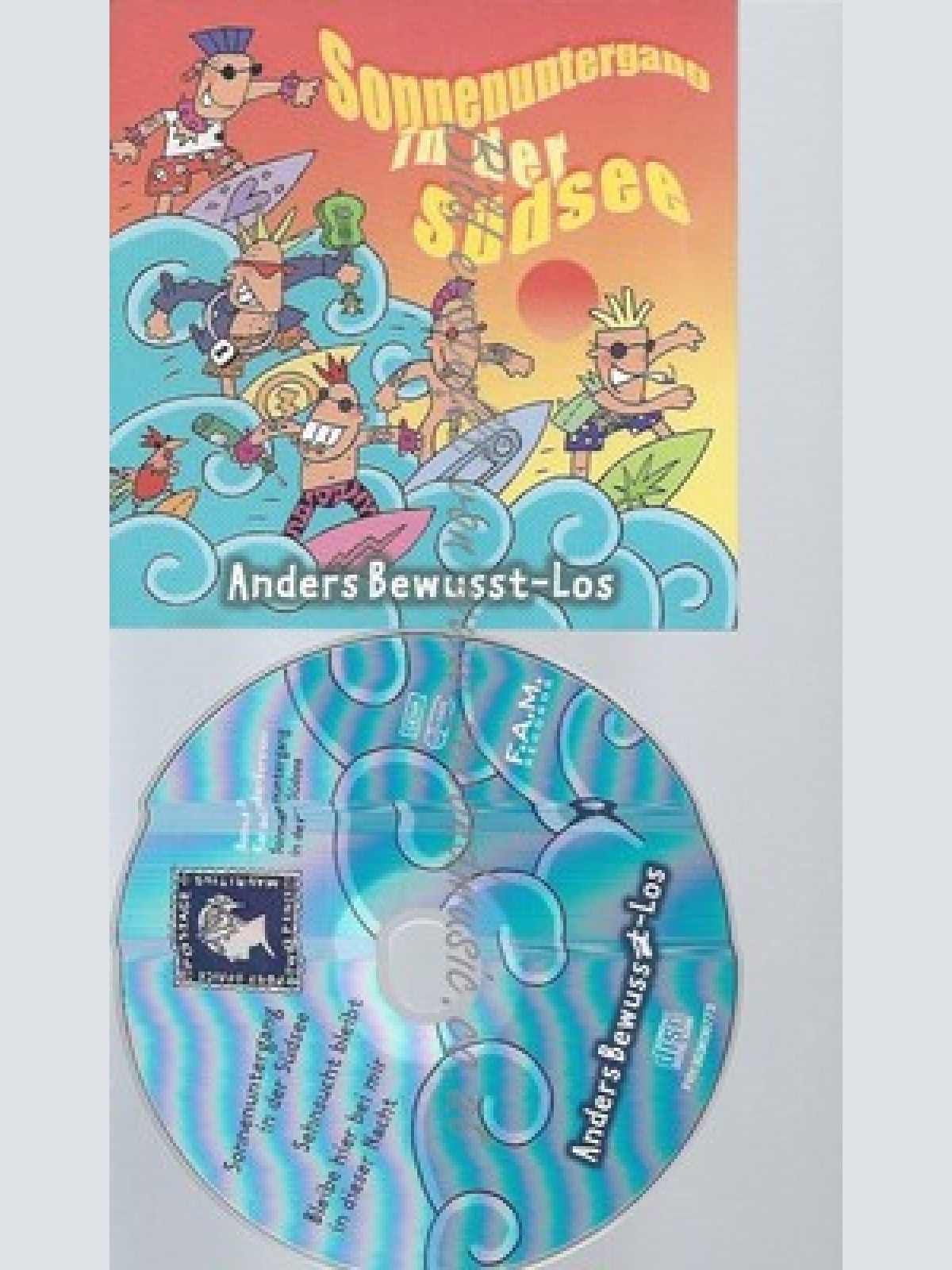PROMO CD--ANDERS BEWUSST LOS --SONNENUNTERGAN  IN DER SÜDSEE