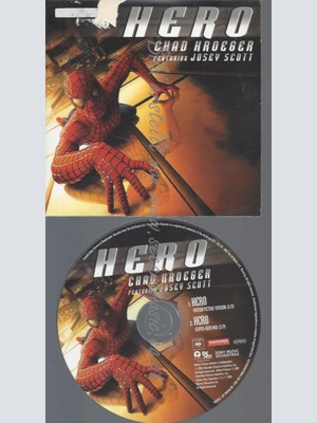 PROMO CD--HERO--CHAD KROEGER--SPIDERMAN--2TR