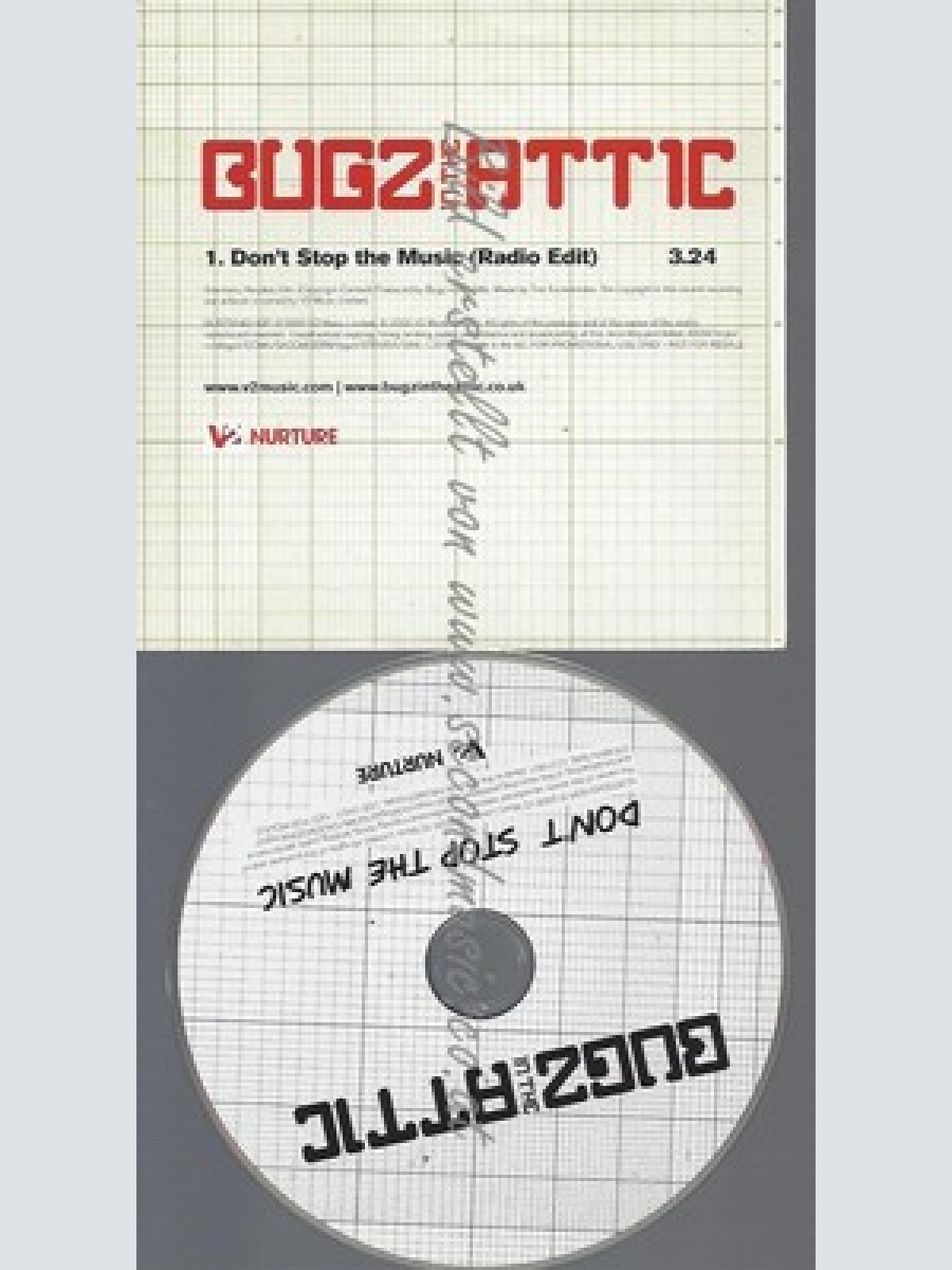 PROMO CD--GUGZ IN THE ATTIC--DONT STOP THE MUSIC--1TR