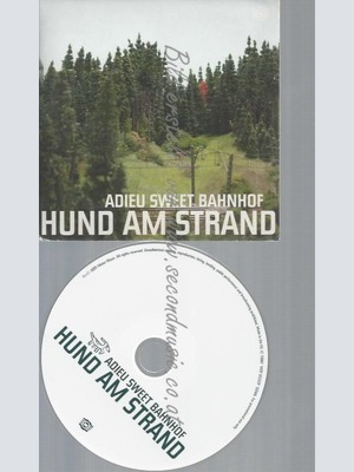 CD--CARDSLEEVE-ADIEU SWEET BAHNHOF--HUND AM STRAND--PROMO
