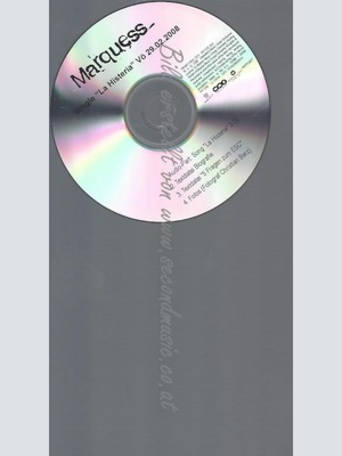 PROMO CD--MARQUESS--LA HISTERIA--4TR