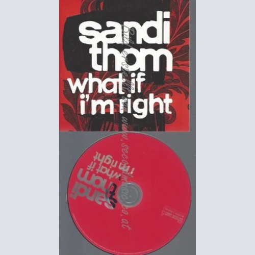 PROMO CD--SANDI THOM--WHAT IF IM RIGHT--1TR