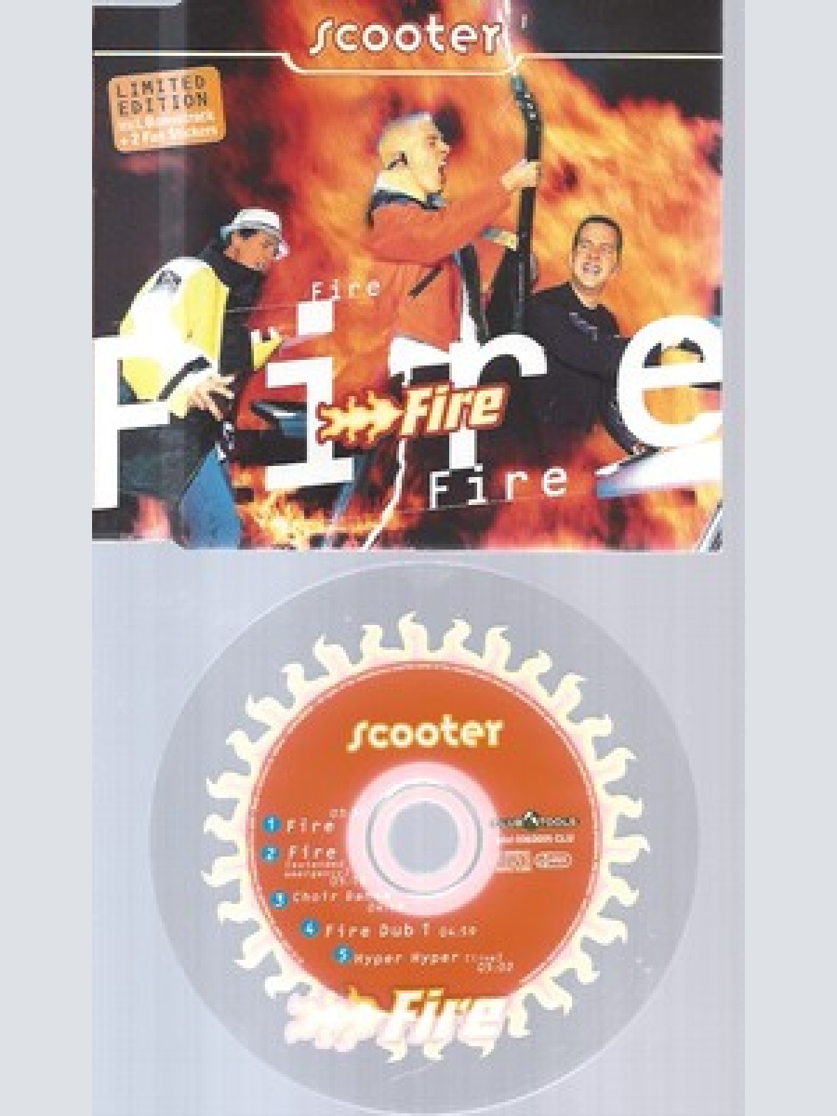 CD--SCOOTER -- --- FIRE --LIMITED--RED DISC