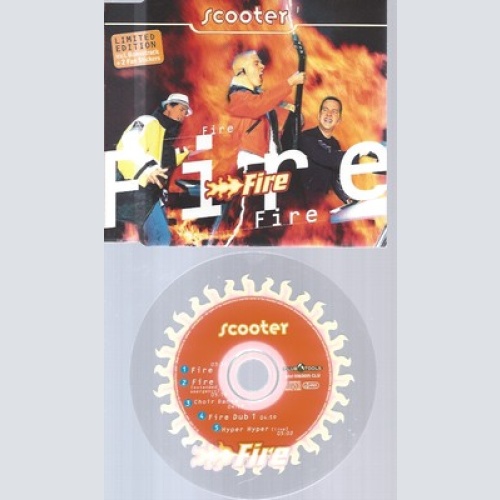 CD--SCOOTER -- --- FIRE --LIMITED--RED DISC