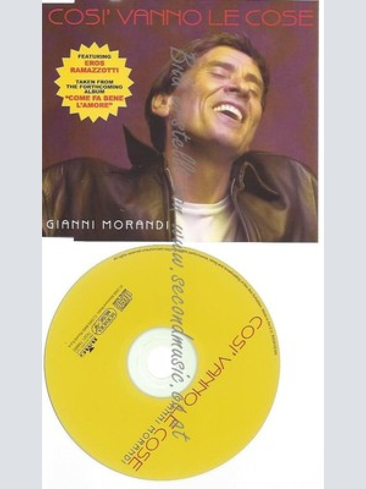 PROMO CD--GIANNI MORANDI --COSI VANNO LE COSE --1TR