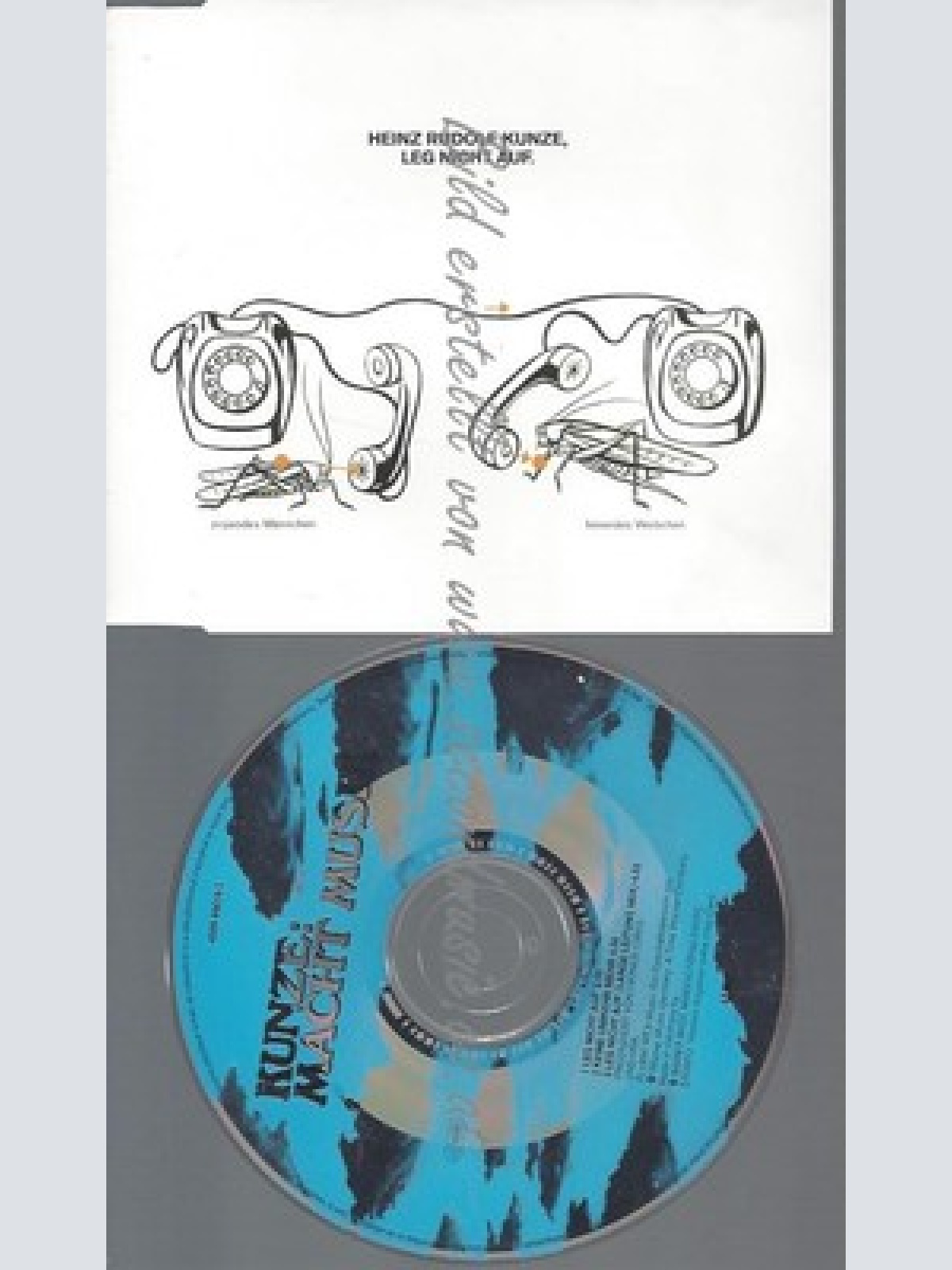 CD--HEINZ RUDOLF KUNZE -- LEG NICHT AUF