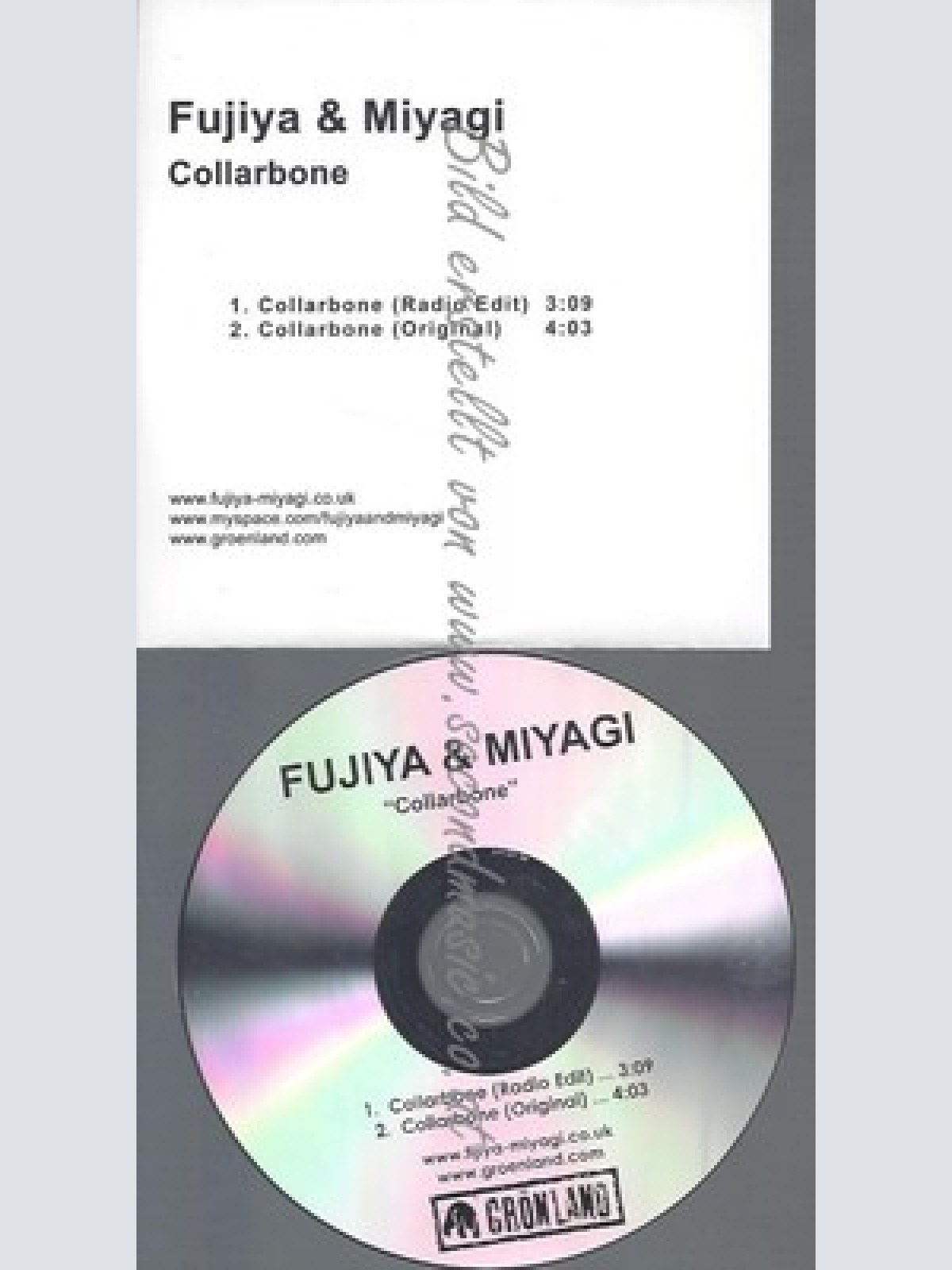 PROMO CD--FUJIYA & MIYAGI--COLLARBONE--2TR