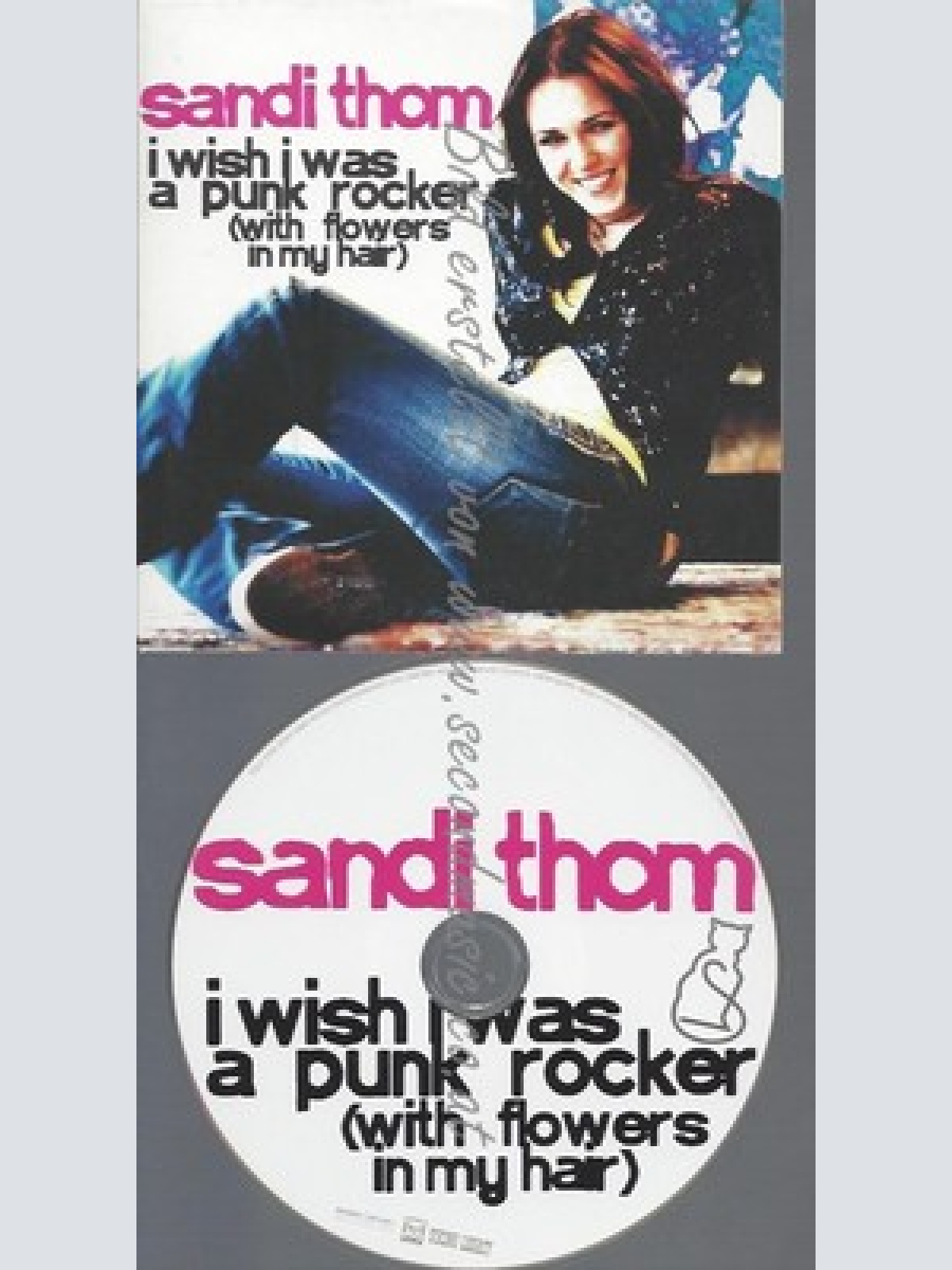 PROMO CD--SANDI THOM--I WISH I WAS A PUNK ROCKER--2TR