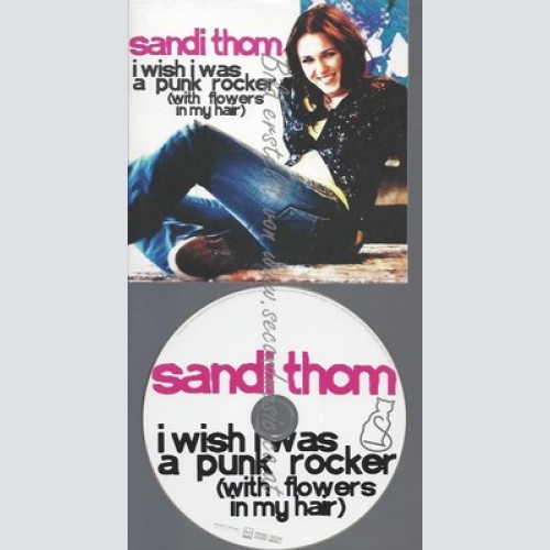 PROMO CD--SANDI THOM--I WISH I WAS A PUNK ROCKER--2TR