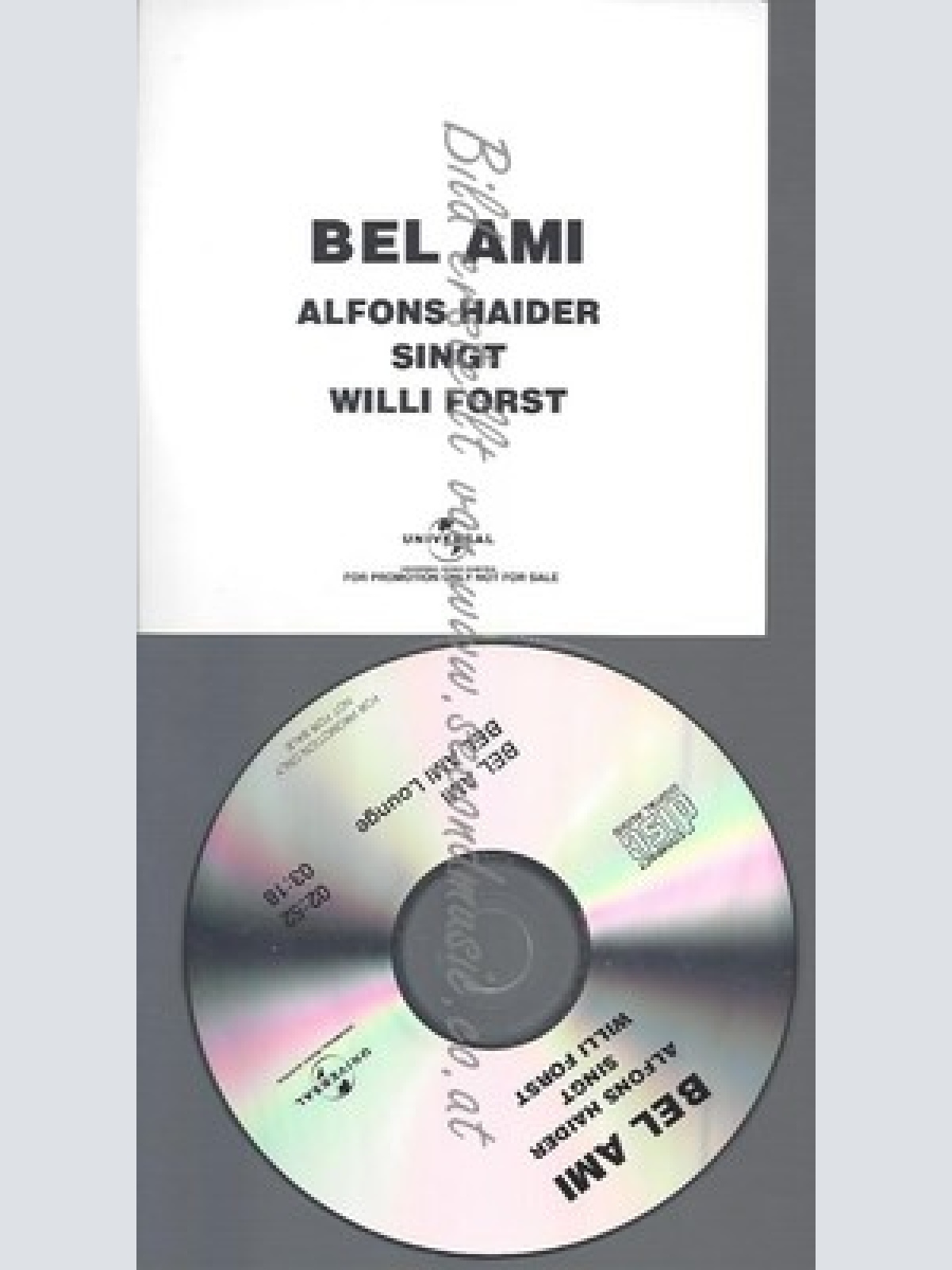 PROMO CD--ALFONS HAIDER --BEL AMI--