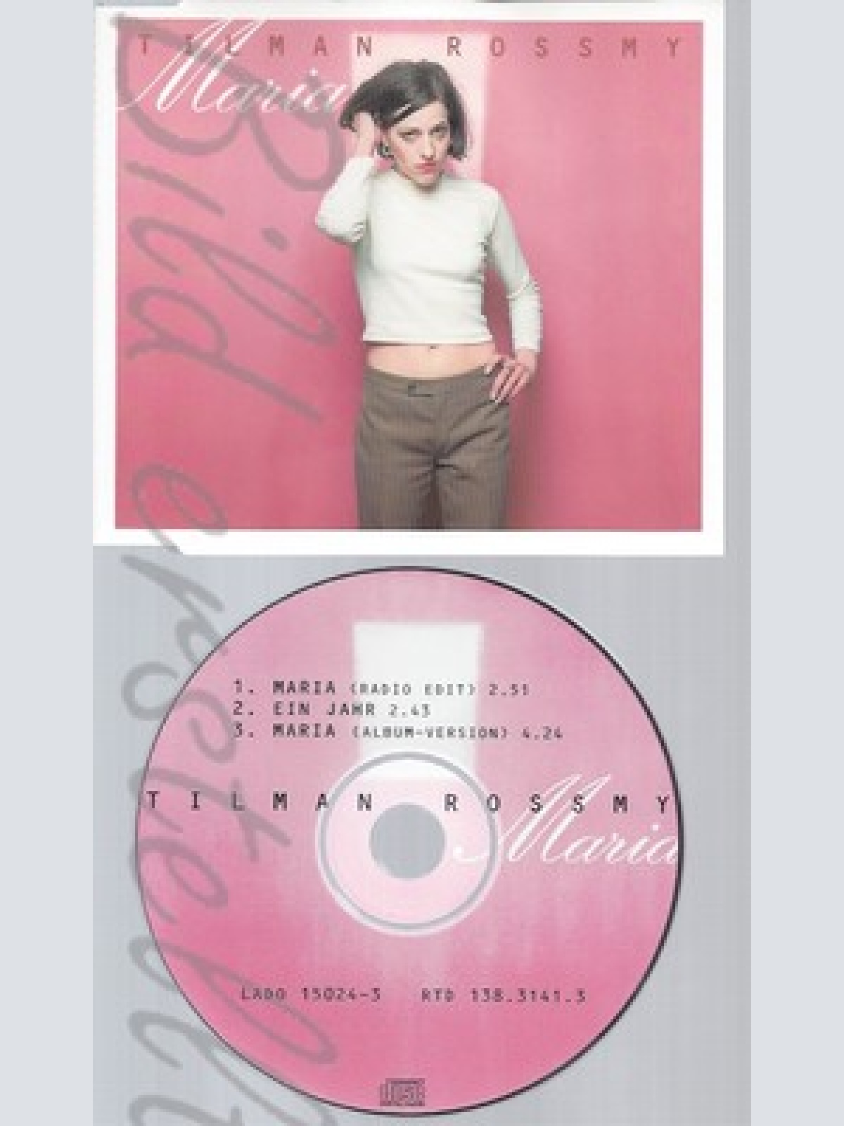 MAXI CD-- TILMAN ROSSMY - SINGLE -- MARIA -2 VERSIONS-