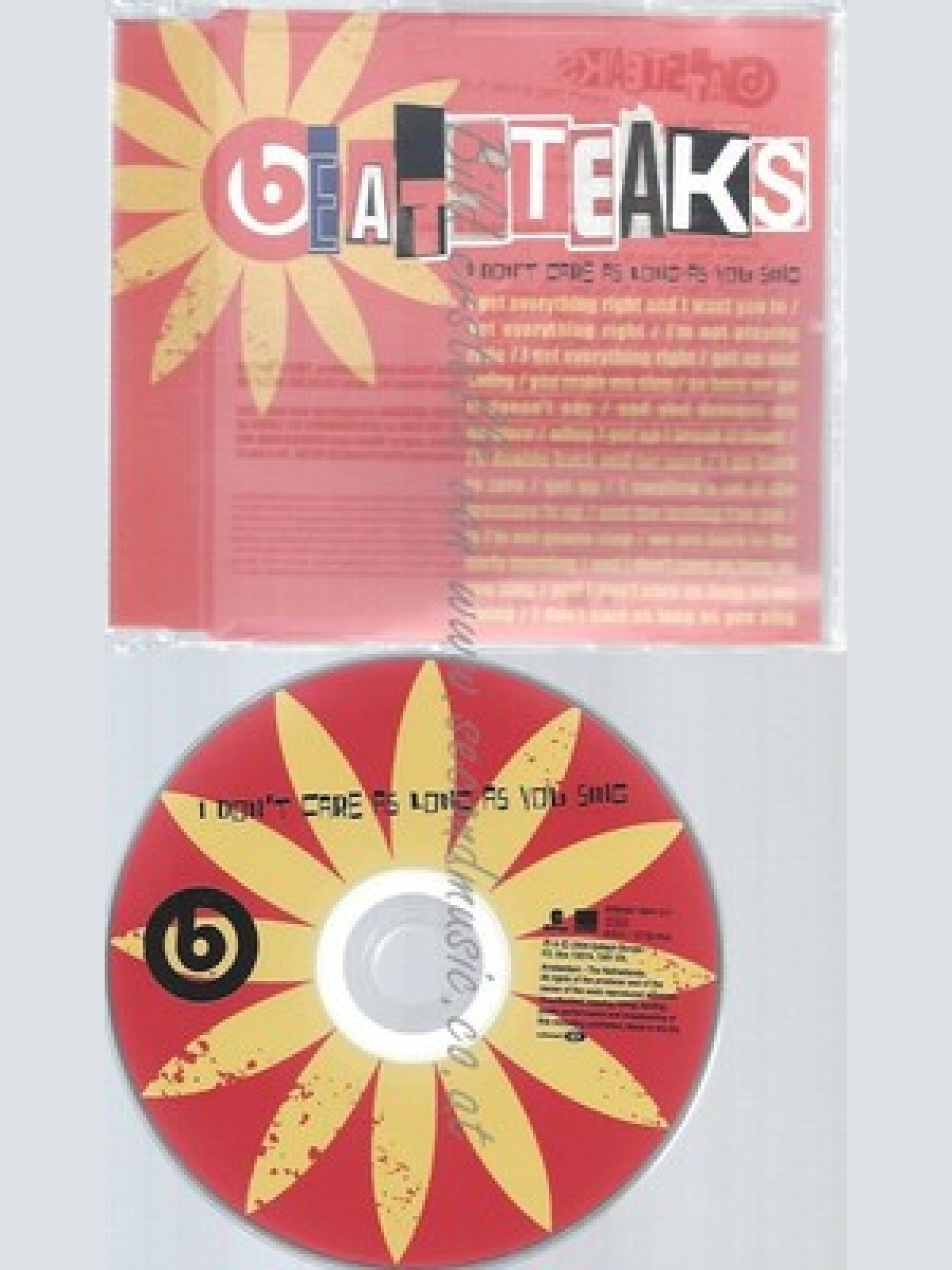 CD--BEATSTEAKS -- --- I DON'T CARE AS LONG AS YOU SING