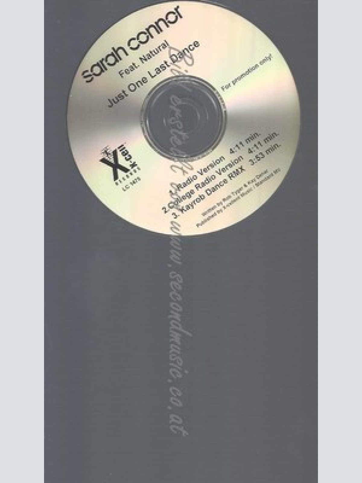 PROMO CD--SARAH CONNOR--JUST ONE LAST DANCE--3TR