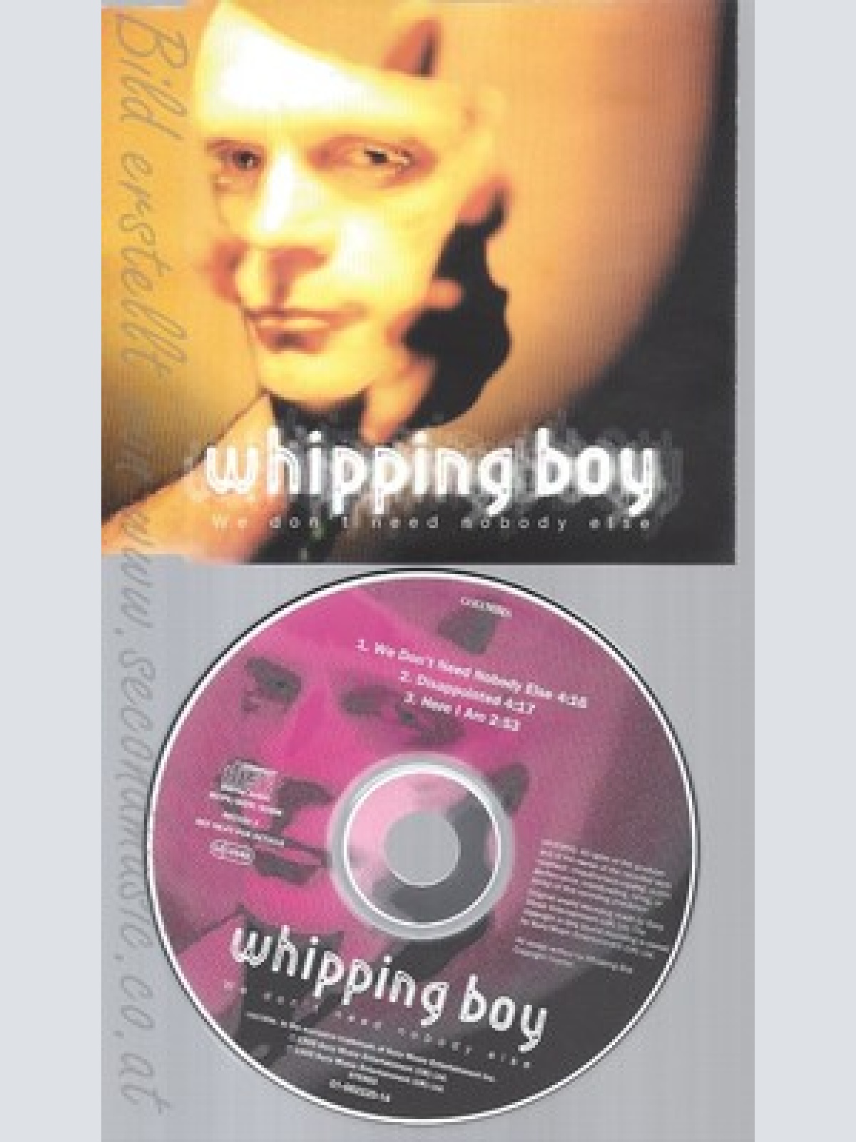 MAXI CD--WHIPPING BOY - SINGLE -- WE DON'T NEED NOBODY ELSE