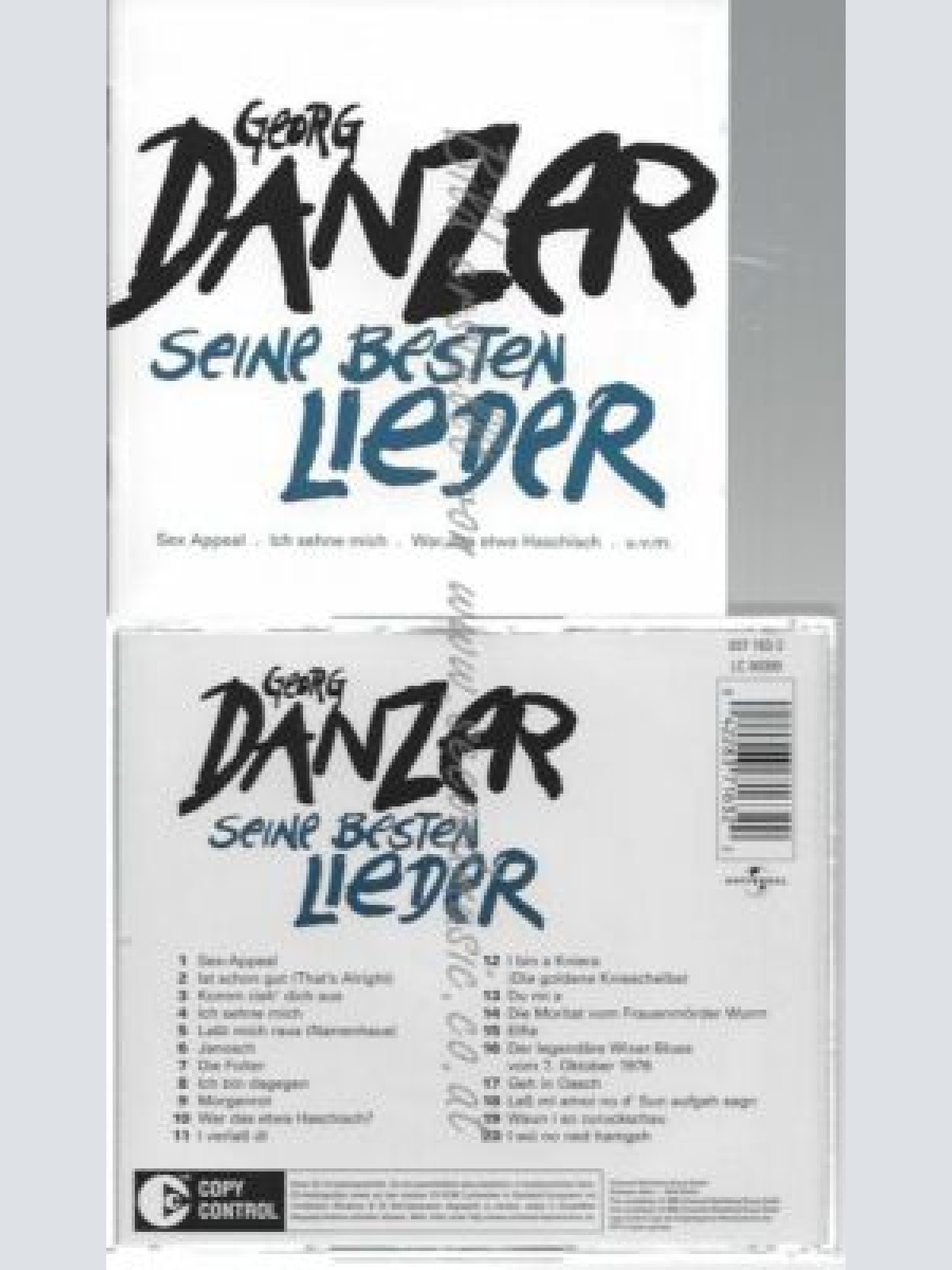 CD--GEORG DANZER--GEORG DANZER - SEINE BESTEN LIEDER