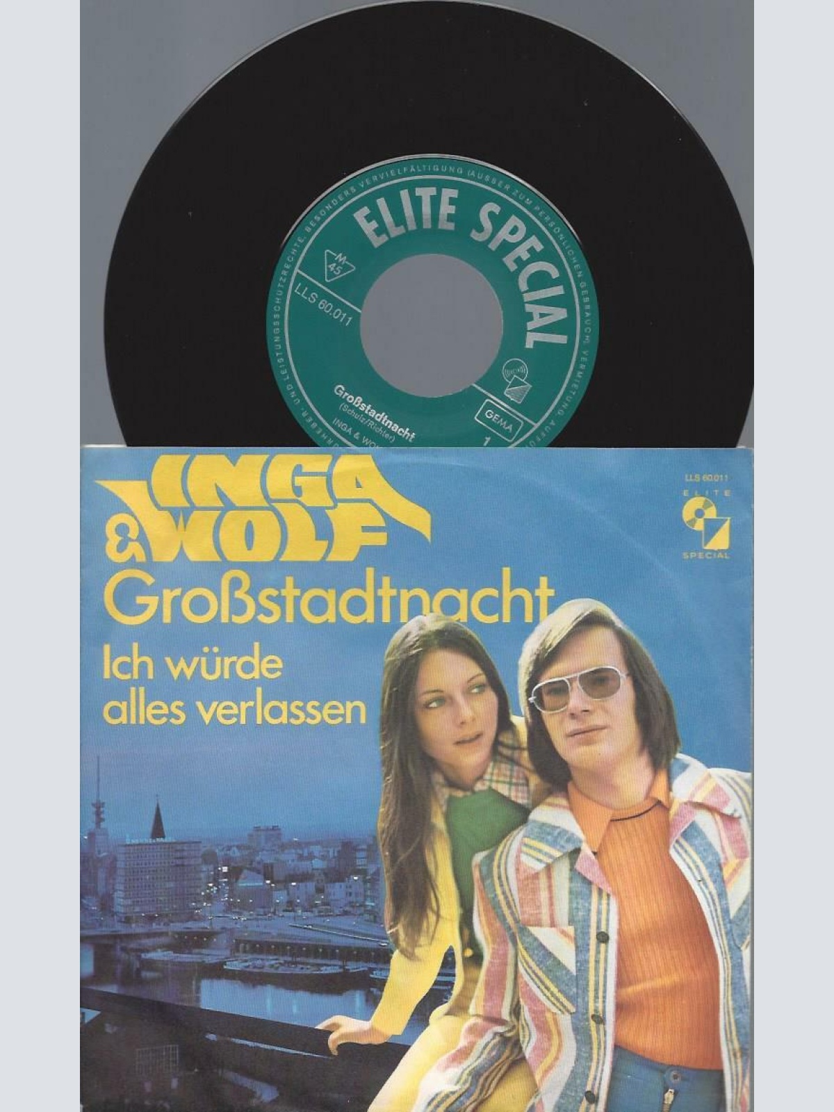 7"   Inga & Wolf  Großstadtnacht / NM