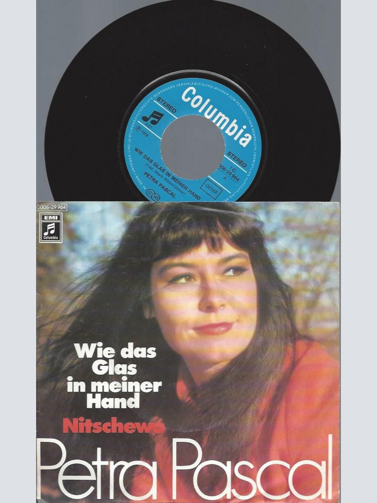 7"   Petra Pascal – Wie Ein Glas In Meiner Hand