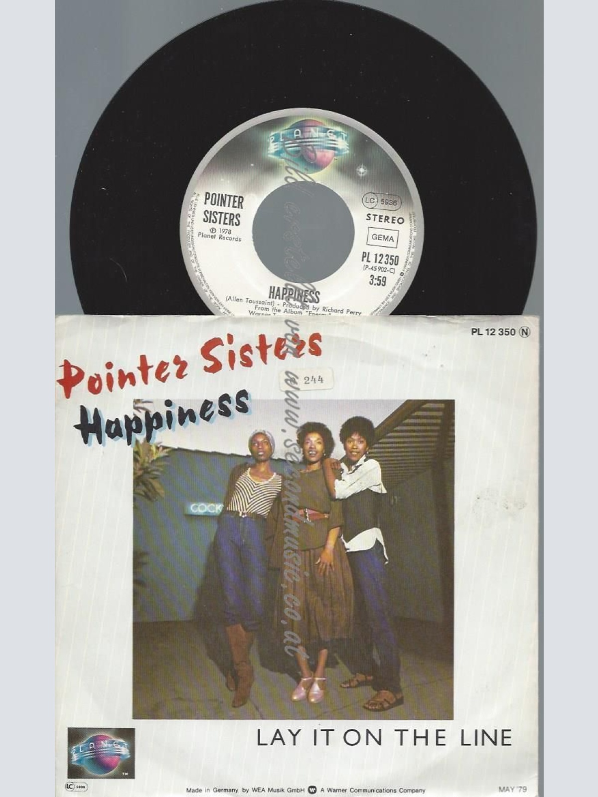 7"   Pointer Sisters  Happiness