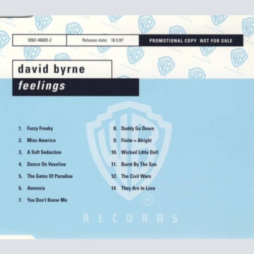CD, Album, Promo David Byrne - Feelings