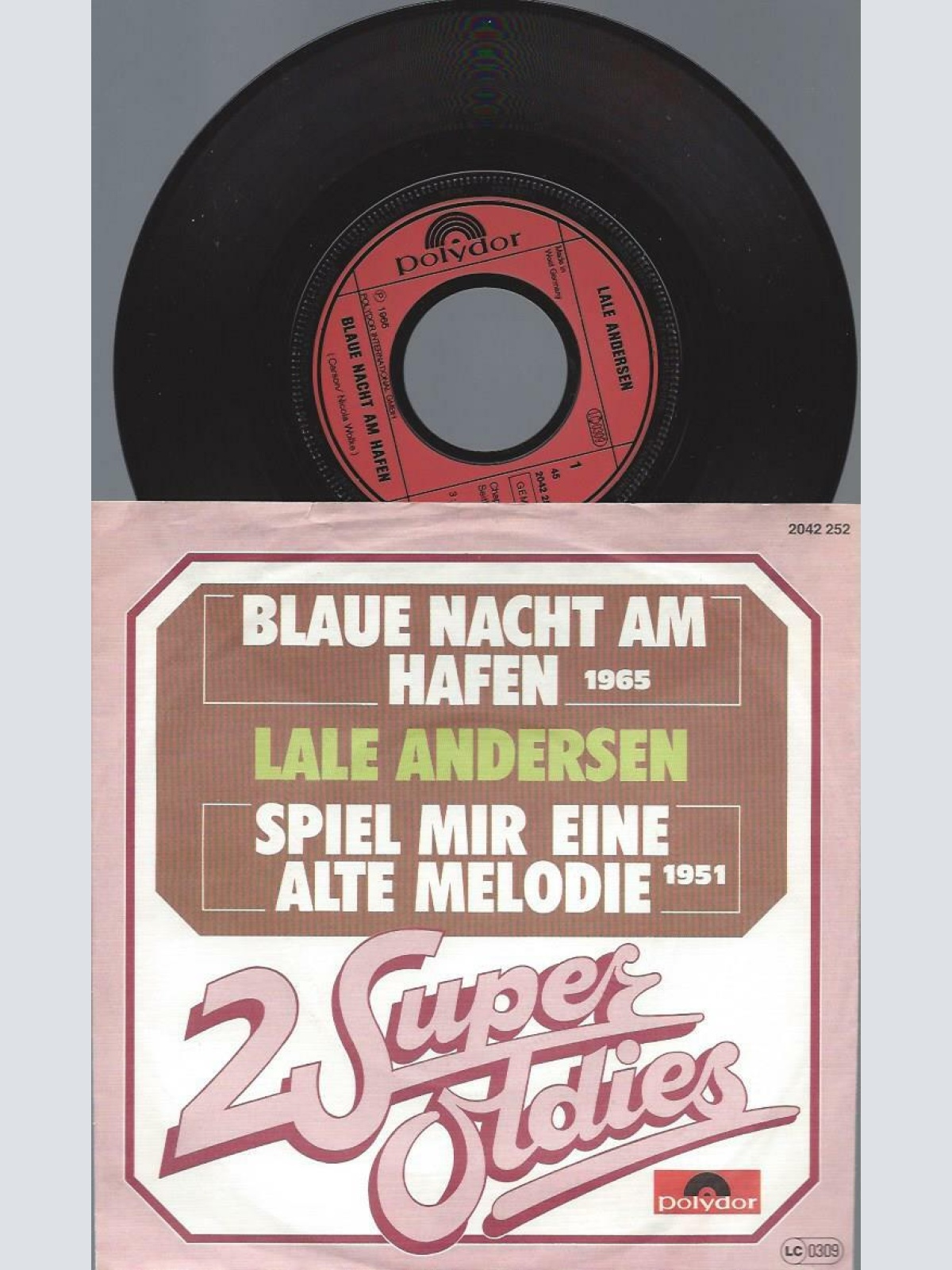 7"   Lale Andersen  Blaue Nacht Am Hafen / Spiel Mir Eine Alte Melodie