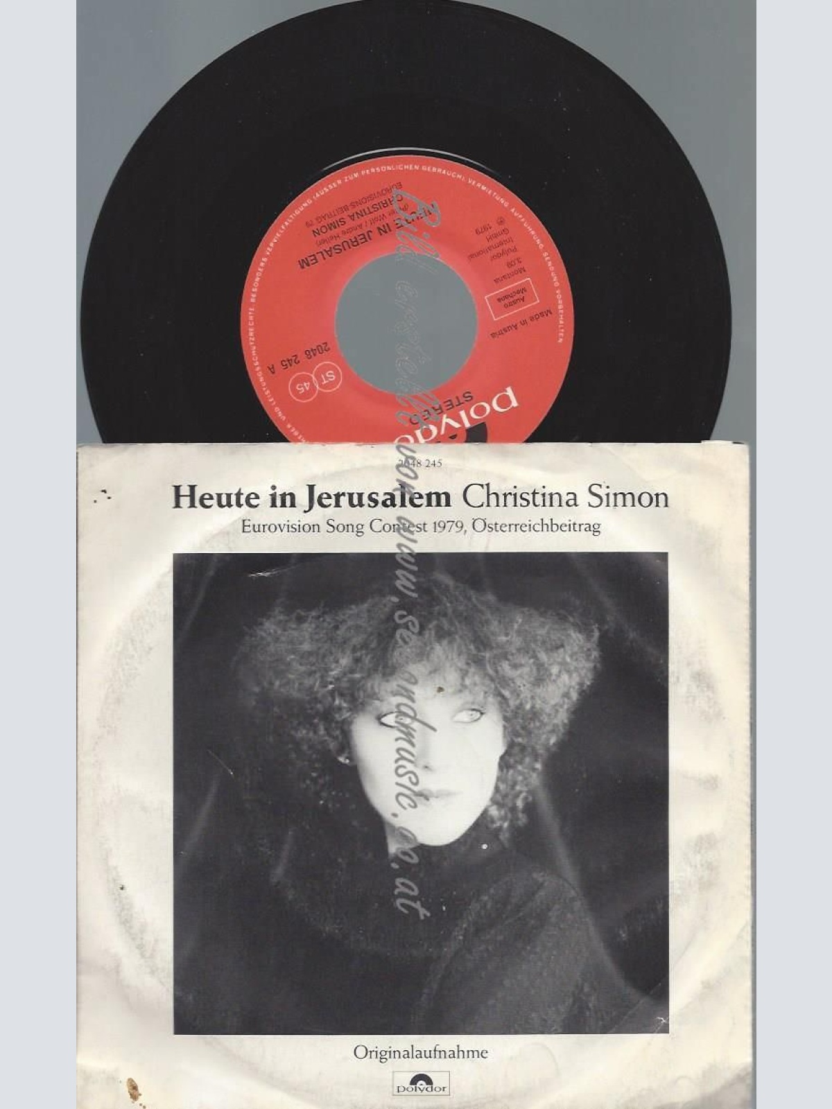 7"  Christina Simon    Heute In Jerusalem