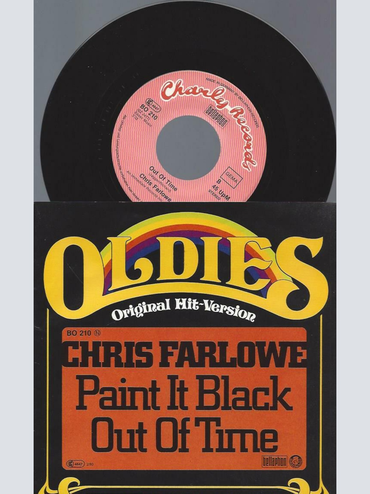 7" Chris Farlowe – Paint It Black / Out Of Time
