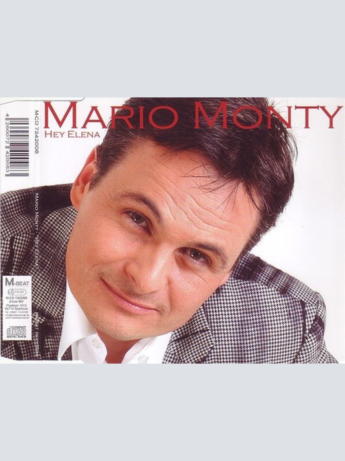 CD, Single Mario Monty - Hey Elena