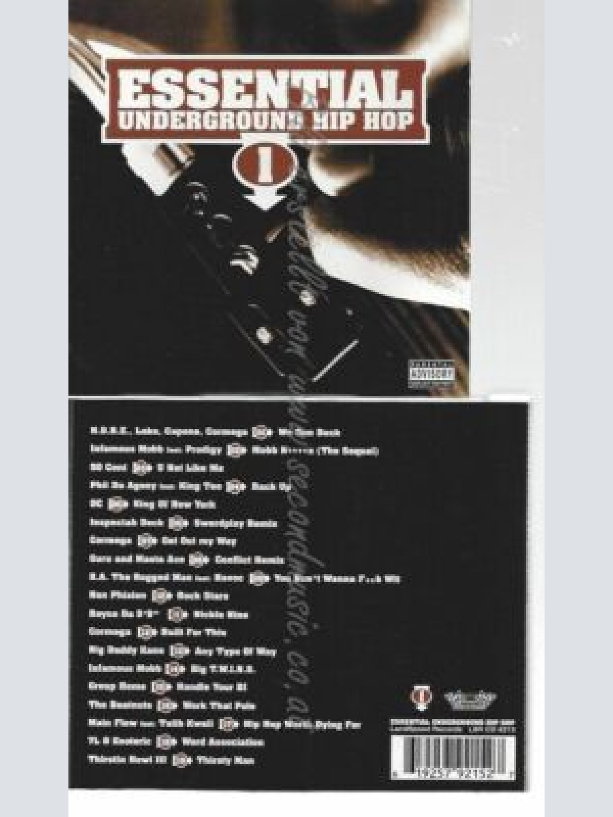 CD--VARIOUS--ESSENTIAL UNDERGROUND HIPHOP