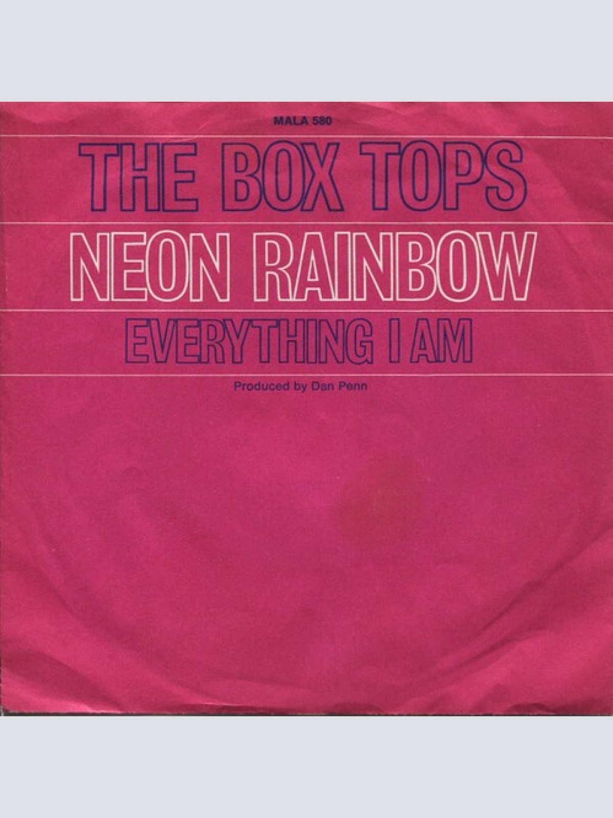 7", Single The Box Tops* - Neon Rainbow