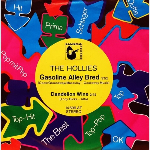 7", Single, Promo The Hollies - Gasoline Alley Bred / Dandelion Wine