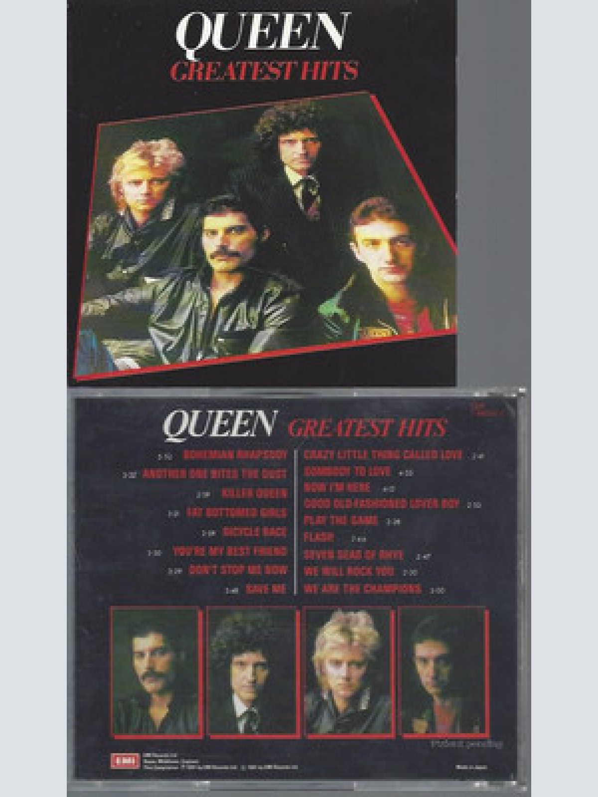 CD-QUEEN GREATEST HITS --MADE IN JAPAN --NO BARCODE