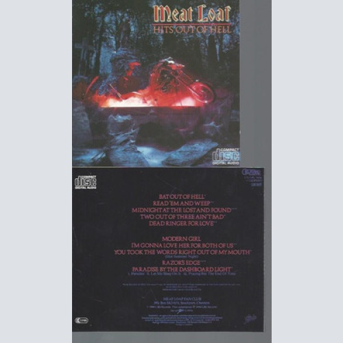 CD-MEAT LOAF HITS OUT OF HELL--MADE IN  JAPAN --NO BARCODE