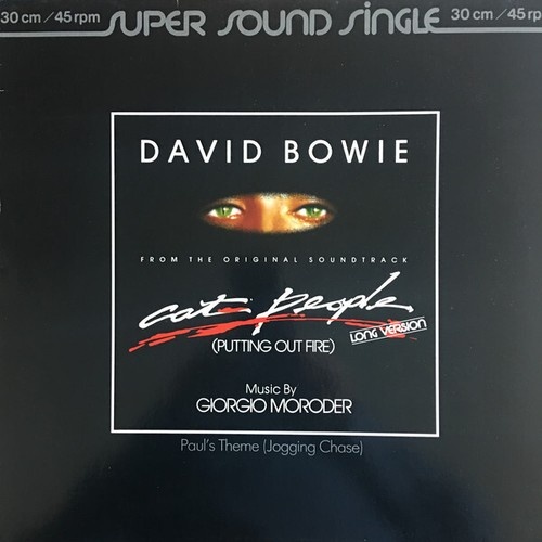 12", Single David Bowie Music By Giorgio Moroder - Cat People (Putting Out Fi...