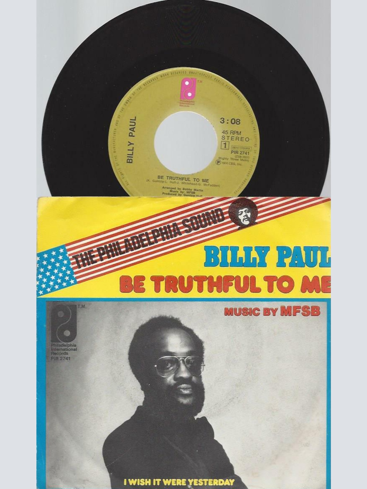 7"    Billy Paul – Be Truthful To Me