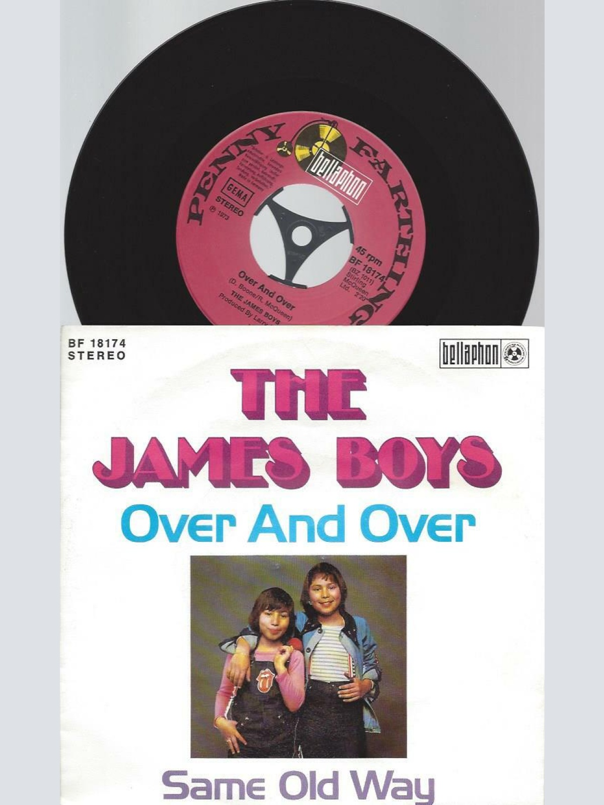 7"   The James Boys   Over And Over